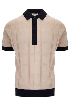Polo in cotone beige PAOLO PECORA | A016F1000001